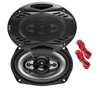 SET PER BOSS AUDIO SYSTEMS NX694 2 altoparlanti coassiali a 4 vie da 6 x 9, 15,2 x 22,9 cm,400 watt rms 800 watt max, per auto, a coppia + griglie e cavi di installazione omaggio