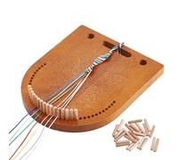 Set per braccialetti in legno - per intrecciare e realizzare braccialetti 'amicizia, ideali per il fai da te | Set creativo per bambini, ragazze e design di gioielli fai-da-te a