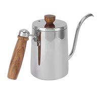 Set per Caffettiera pour over da 5 Pezzi, Bollitore a Collo (Bollitore | Include Bollitore a Collo di Cigno con Beccuccio a 90°, Caraffa in Vetro, Imbuto Gocciolatore, Filtri di Carta e Termometro