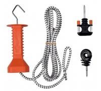 Set per Cancello con Corda Elastico Bianco/Terra 3/6 m GALLAGHER per Recinzioni