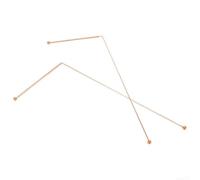 Set per canne da rabdomanzia in rame massiccio per localizzare oggetti smarriti e prospezione dell'oro - Sonde radiestesia pura al 99,9%, 30,5 cm