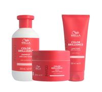 Set Per Capelli Colorati Sottili WELLA Kit Invigo Color Shampoo + Mask + Balsamo