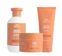 WELLA Kit Invigo Nutri-Enrich Shampoo Nutriente 300ml + Maschera 150ml + Balsam
