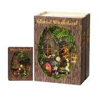 Set per casa delle bambole in miniatura - set fai da te per adulti, set creativo di modellini | idea in miniatura per la casa, kit modellismo, fai da te e da costruzione, presentazione