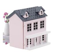 Set Per Casa In Miniatura Fai-da-Te In Legno - Piccola Struttura | Modellino Di Villetta Da Assemblare A Mano | Progetto Per Decorazione Domestica Collezionismo E Attività Ludica Creativa Giorn