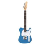 Set per Chitarra Elettrica, per Set per Chitarra Elettrica Serie ST Chitarra Tremolo Singolo con Custodia Imbottita per Strumento Musicale Rock per Principianti Adulti Blu