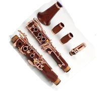 Set Per Clarinetto Chiavi placcate oro rosa Clarinetto professionale omofonico bB Chiavi placcate oro argentate(M16)