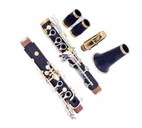 Set Per Clarinetto Clarinetto professionale in ebano 17 tasti tono Sib in rame argentato