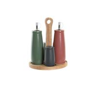 Set per Condire DKD Home Decor 19 x 16 x 22,5 cm Naturale Rosa Legno d'albero