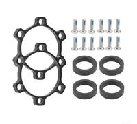 Set per coppia Adattatori per boost Anteriore e Posteriore Set | Alluminio CNC, conversione 100-110mm, peso 27g, finitura nera , montaggio stabile(front+rear)