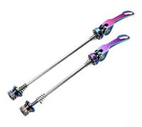 Set per coppia Skewer Bici per corsa Alluminio 130mm Posteriore | Alluminio per robusto, apertura rapida, ideale per ruota anteriore MTB, peso ridotto, montaggio facile(front)