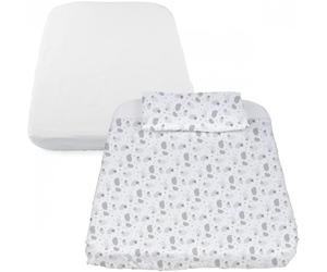 Set per Culla Chicco Next 2 Me 3 Pz Grey Sheep