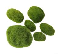 Set per di 6 Pietre per di Artificiale Aspetto per naturale Dimensioni | Natural Flocking Texture, Sturdy Foam Core, 6 Mixed Sizes, Indoor Floral Arrangements, Miniature Gardens, Plant Walls