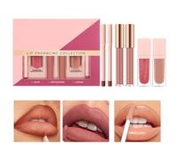 Set Per Donne Lucidalabbra - Tinta Labbra Matte a Lunga Durata per Trucco - Kit Trucco Labbra 6 Pezzi per Signorine Ragazze Quotidiano Festa Pendolarismo Viaggio Appuntamento