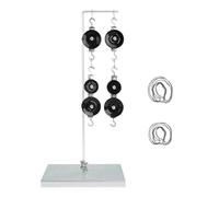 Set per esperimenti di fisica con sistemi di puleggia, ganci e scala a molla, per apprendere i principi meccanici nei sistemi di pulegge da laboratorio