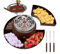 Set per fonduta 2 in 1 con tostapane Marshmallow e accessori per feste e regali