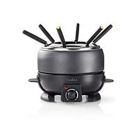 Nedis Set per fonduta Family Metallo – 6 persone 2,3 l 800 W 6 forchette acciaio inox