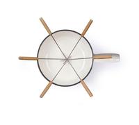 Set per fonduta tradizionale - LIVOO - MEN426C - 2,6L - 6 persone - Ghisa smaltata - 6 forchette - Pentola per fonduta adatta a tutti i tipi di fonti di calore