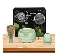 Set per frusta Matchatea, kit professionale per matcha, set Matchabowl, Premiummatcha, set da 5 pezzi, set per matchawhisk tradizionale, per principianti e amanti