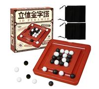 Set Per Gioco Di Scacchi | Puzzle Interattivo 3D a Piramide - Rompicapo,Per Bambini Da 3 Anni In Su, Per Casa, Tavolino Da Caffè, Aula, Feste, Serate In Famiglia, All'Aperto