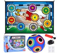 Set per il gioco del calcio con bersaglio e palla luminosa