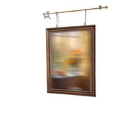 Set per il montaggio di quadri, Kit di guide for gallerie regolabili con ganci e cavi for appendere quadri, espositori, uffici, musei, scuole, dimensioni multiple, confezione da 1(24inch/60cm)