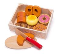 Set per il taglio del pane in legno per bambini