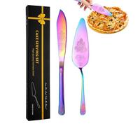 Set per il taglio della torta nuziale, Set per il taglio della torta per matrimonio - Affettatrice per torte decorativa e paletta per torte,Durevole set da per con affettatrice per tor