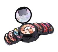 Set per il trucco professionale: finitura in polvere opaca e brillante, formula impermeabile a lunga tenuta, stazione avanzata per la corrispondenza della tonalità della pelle, custodia rigida in gusc
