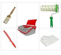 Set Per Imbiancare Nespoli per superfici interne con Pennello, Rullo RollMatic, secchio con griglia, miscelatore e Telo Protettivo