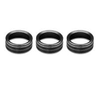 Set per Interni Adesivi Interni Auto per Jeep per Wrangler JL JT 2018+, Pomello Interruttore Aria Condizionata in Alluminio, Accessori Auto(Nero)