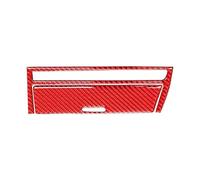 Set per Interni Decorazione per Console Centrale Auto per BMW Serie 3 E46 1999-2004, Pannello di Rivestimento del Cambio, Luce di Stop, Adesivo Interno(Rosso,Guida a Destra)