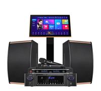 Set per karaoke con touch screen, microfoni wireless, accesso YouTube, aggiornamenti cloud, punteggio in tempo reale per feste a casa e bar