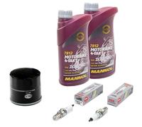 Set per Kawasaki ER-6 N Lui F 2012-2017 Ispezione Olio 2L Filtro Candele