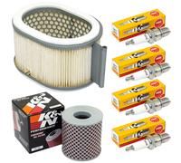 Set per Kawasaki Z 900 Z1 Z1F Z 1973-1976 Filtro Aria Olio Candele Manutenzione