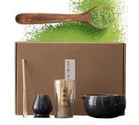 Set Per La Cerimonia Del Tè Matchas - Cucchiaio Per Da Tè Giapponese Da 4 Pezzi | Autentici Strumenti Di Agitazione Matchas Della Dinastia Song Kit Verde Per La Casa Tradizionali G