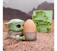 Set per la colazione Mandalorian - portauovo e stampo per waffle con tema YODA
