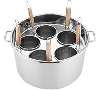 Set per la cottura della pasta con divisorio e colino, include coperchi e inserti per cucinare casa e ristorante