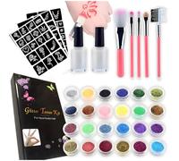 Set per la creazione di tatuaggi glitterati - Multicolore KP38462
