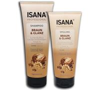 Set per la cura dei capelli Isana Professional Shampoo & Balsamo Marrone & Lucido 250 ml + 200 ml