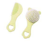 Set per la cura dei capelli per bambini con spazzola e pettine per bambini con divertente design a forma di orso, per uso quotidiano, portatile, con manico lungo, set regalo per doccia