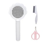 Set per la cura dei gatti | Kit per la pulizia dei gatti | Spazzola da bagno per animali domestici a pelo corto con pulsante di rilascio | Strumento per la cura degli animali domestici per amici,