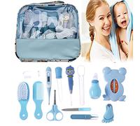 Set per la Cura del Bambino, 13 pezzi Baby Healthcare Kit, per la cura del bambino,Accessori Neonato per la Cura del Neonato con borsa (blu)