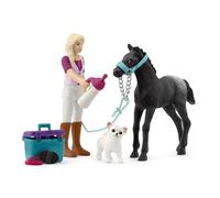 Schleich Horse Club - Set per la cura dei puledri con Sofia, 10 pezzi, per ragazze e ragazzi, dai 4 anni in su