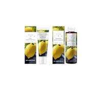 Set per la cura del corpo al basilico e limone - Detergente rivitalizzante 100 ml + Lozione levigante 100 g | Detersione delicata, fragranza a lunga durata e idratazione profonda
