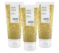 Set per la cura del corpo australiano con 3 gel di aloe vera 600 ml