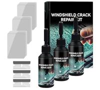 Set per la cura del parabrezza, per riparare graffi, crepe e fori nelle auto, evita danni consequenziali, mantiene la resistenza e la trasparenza del vetro, 20 ml (3 pezzi)