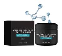 Set per la cura del viso da uomo, arricchito con olio di pecora puro da animali nutriti ad erba, una soluzione per la cura della pelle in tre pezzi: crema antirughe, siero e detergente