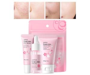 Set per la cura della pelle da viaggio, 30 g, con crema per gli occhi e siero per il viso, per viaggi e uso quotidiano