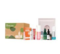 Set per la cura della pelle da viaggio, soluzione illuminante e nutriente per donne, levigante e lenitiva, ideale per viaggi, campeggio, viaggi di lavoro e uso quotidiano